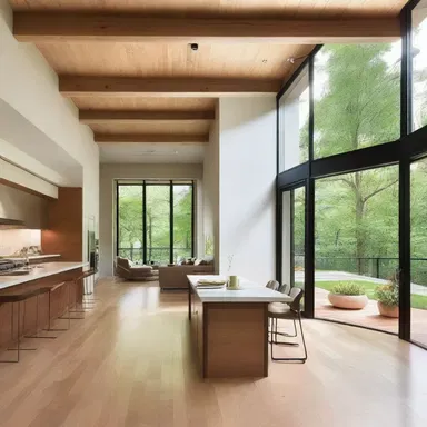 The architect redefined the space by using natural light and open floor plans.