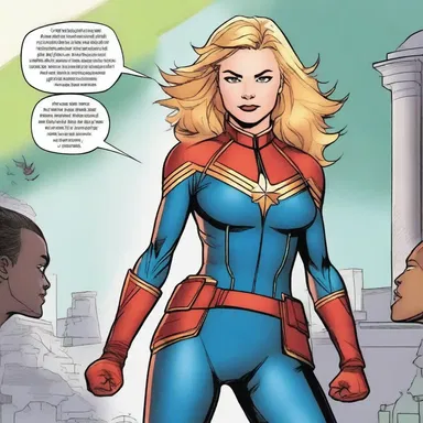 Captain Marvel used her superpower to rede the alien language and understand their plans.