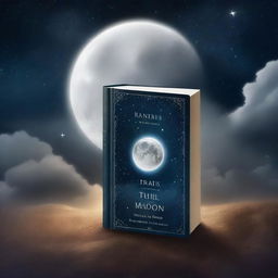 A high-quality digital art image portraying a book cover for a novel titled 'What's Behind the Moon'