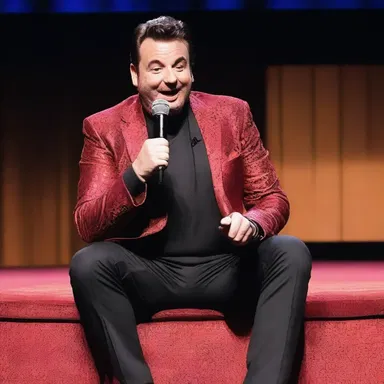The comedian's performance had the audience laughing deliriously.