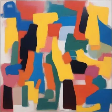 The abstract painting left viewers deliriously captivated by its vibrant colors and bold brushstrokes.