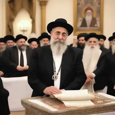 During the Jewish ceremony, the rabbi spoke about the importance of not succumbing to shmegegge.