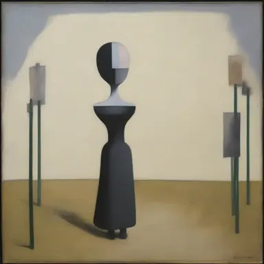 The artist used shmegegge as a metaphor in her painting to represent deceptive appearances.