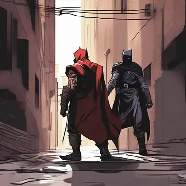 The hero and villain fought in an untrod alleyway, with no one around to witness their epic battle.