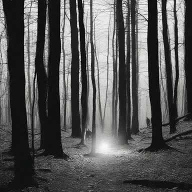 The group of friends got lost in the untrod woods, their flashlight barely illuminating the pathless darkness that surrounded them.