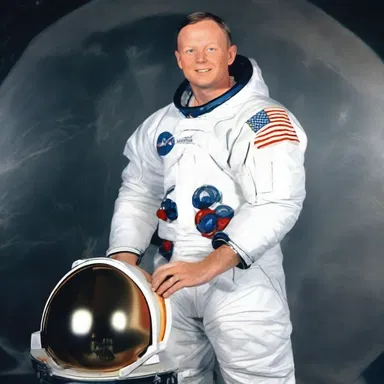 In 1969, Neil Armstrong became the first person to walk on the moon, showcasing high-energy and determination in the Space Race.