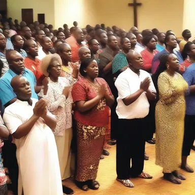 The prayer and worship at the lively high-energy church service invigorated the congregation.