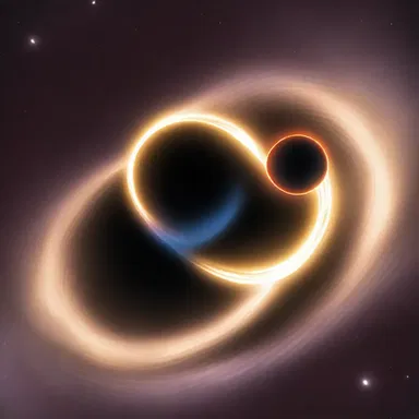 The high-energy collision of two black holes resulted in the formation of gravitational waves, as observed in 2015.