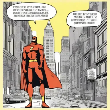 In the comic strip, the superhero's timely intervention relieved the city from the impending disaster.