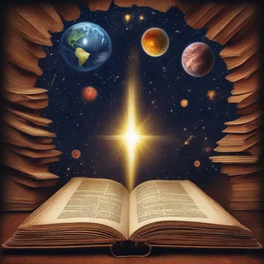 The vast and incalculable universe of knowledge filled every page of the book.