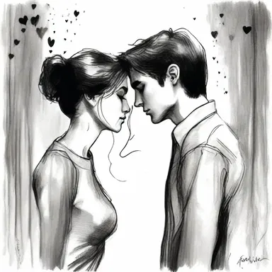 As they gazed into each other's eyes, they felt an incalculable love that words couldn't express.