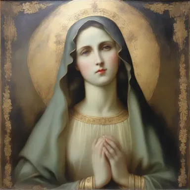 The religious painting portrayed the saint with an ethereal, almost ghostly appearance, symbolizing the etiolation of the spirit due to her devotion and self-sacrifice.