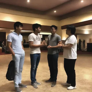After the movie finished, we stayed in the cinema lobby and engaged in chit-chat about our favorite scenes.
