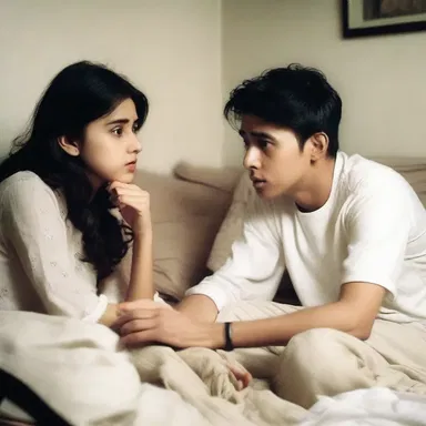 As they watched the horror movie together, their chit-chat increased with each intense and suspenseful scene.