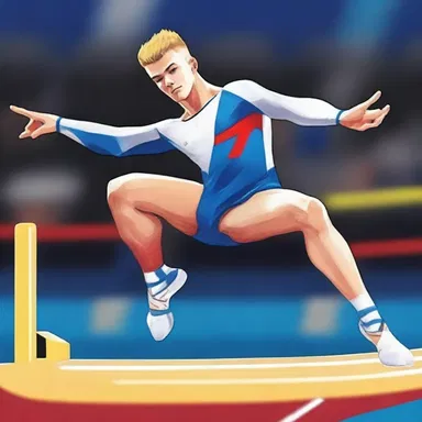 In the latest edition of Gymnastics Heroes, the main character impresses everyone with his spectacular scissors move on the pommel horse.