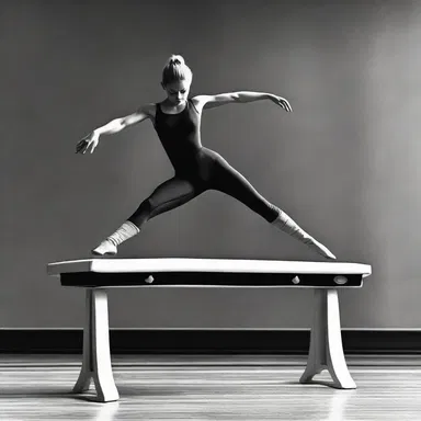The gymnast gracefully executed the scissors on the pommel horse, just like the characters in the classic novel about gymnasium life.
