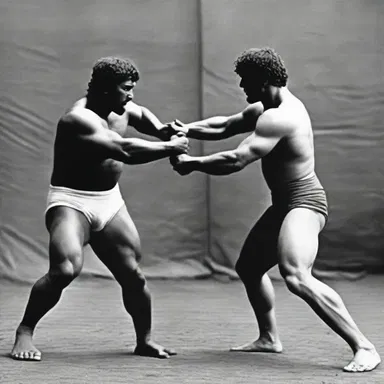 During the ancient Olympics, wrestlers would often employ the scissors hold as a powerful technique to defeat their opponents.