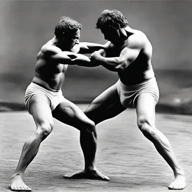 During the ancient Olympics, wrestlers would often employ the scissors hold as a powerful technique to defeat their opponents.