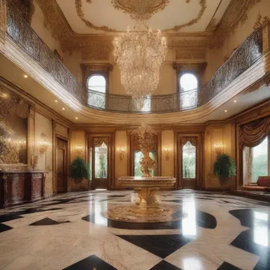 The luxurious mansion featured opulent condonation of any flaws, creating an air of perfection.