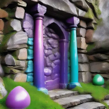 In the magical world of wizards and dragons, caulk made from unicorn tears was used to seal the entrance to the underground castle.