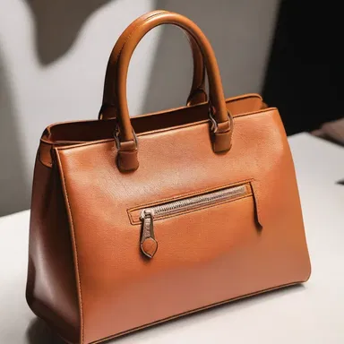 The designer used caulk to seal the edges of the leather handbag, ensuring it was water-resistant and durable.