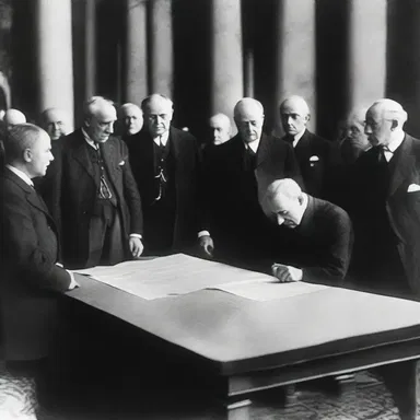 The signing of the Treaty of Versailles in 1919 nailed down the end of World War I.
