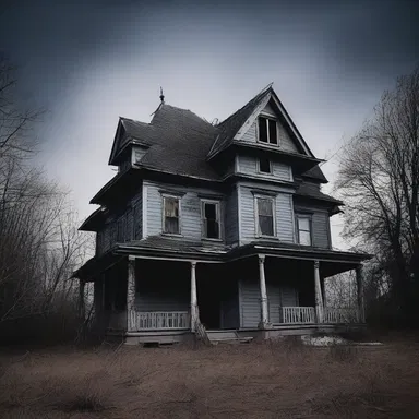 The haunted house was centrical to the terror-filled story.