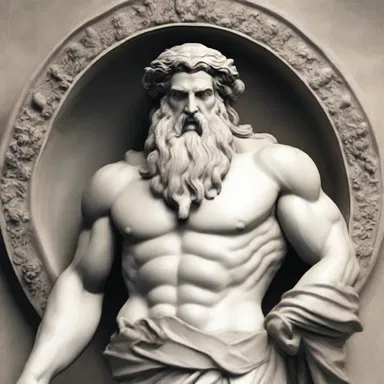 The centrical figure in Greek mythology is Zeus, the king of the gods.