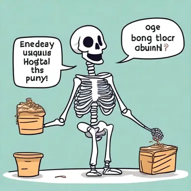 Why did the skeleton go to the party en deshabille? Because he couldn't find his funny bone!