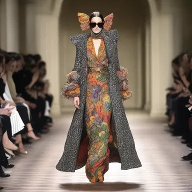 The eccentric designer always walks the runway en deshabille, with a nonchalant air that captivates the audience.