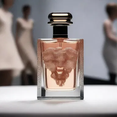 The designer incorporated the reek of malodor into the perfume bottle design, adding a unique and unconventional element to the fashion show.