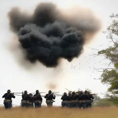 The reek of gunpowder hung in the air, reminding us of the Battle of Gettysburg.