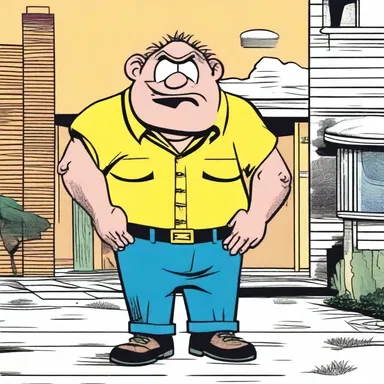 In the comic strip, the stinky character's presence would always reek havoc in the neighborhood.