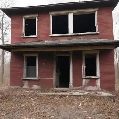 As the group entered the abandoned house, a foul stench began to reek from the basement.
