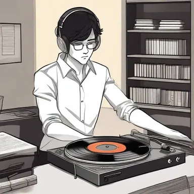 The protagonist in the novel is a passionate music lover and spends hours in his room, admiring the turntable while listening to his vinyl records.