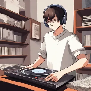 The protagonist in the novel is a passionate music lover and spends hours in his room, admiring the turntable while listening to his vinyl records.