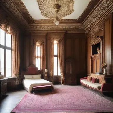 The grandiose mansion was beautifully designed with intricate details, but it lacked a cozy bedroom for couples to get laid.