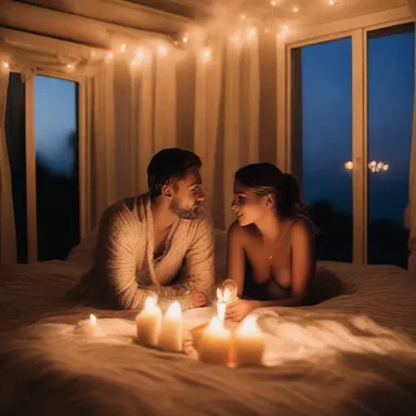 Josh planned a romantic evening for his girlfriend, setting the mood with candlelight and soft music to create the perfect atmosphere to get laid.
