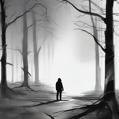 He heard a faint, eerie sound, causing him to feel a sudden pulse of fear.