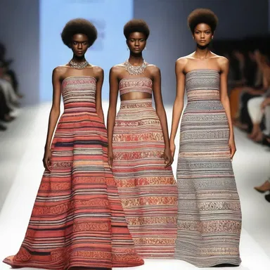 The fashion designer showcased a stunning collection of dresses featuring intricate pul patterns.