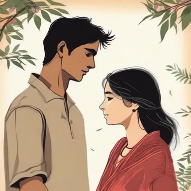 In the novel, the author beautifully interrelates the lives of two main characters, weaving their stories together.