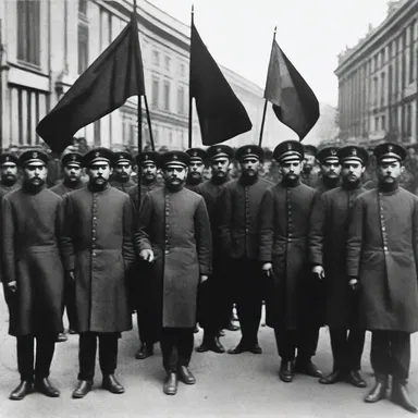 During the Russian Revolution, the Bolsheviks aimed to communise the means of production and establish a classless society.
