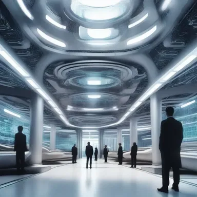 In the futuristic novel, the government uses advanced technology to communise all resources and eliminate inequality.
