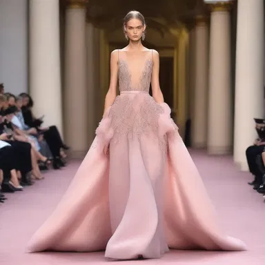 The model on the runway exuded an air of impassiveness, showcasing the latest haute couture designs with a stoic expression.
