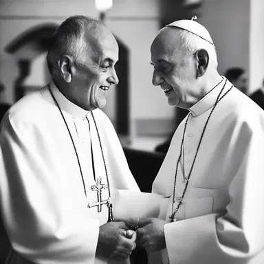 The priest was a pleasant man, always welcoming and kind to his congregation.