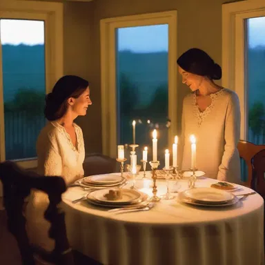 John surprised Mary with a pleasant candlelit dinner, creating a romantic and intimate setting for their evening together.