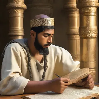 The studious scholar immersed themselves in ancient texts to gain a deeper understanding of mythology.