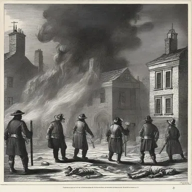 During the Great Fire of London in 1666, brave firefighters worked tirelessly to snuff out the spreading flames.