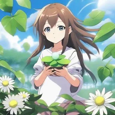 In the fantasy anime, the protagonist uses magical fertilization techniques to boost the growth of plants.