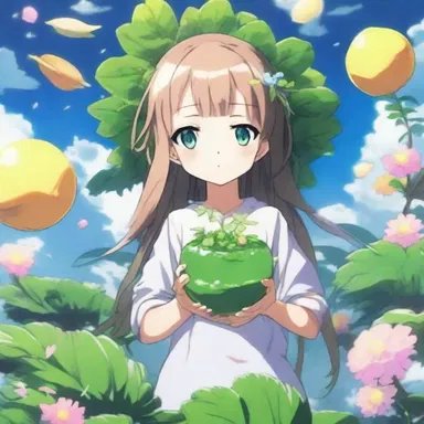 In the fantasy anime, the protagonist uses magical fertilization techniques to boost the growth of plants.